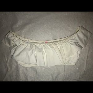 Ruffle Victoria Secret Swim Top White